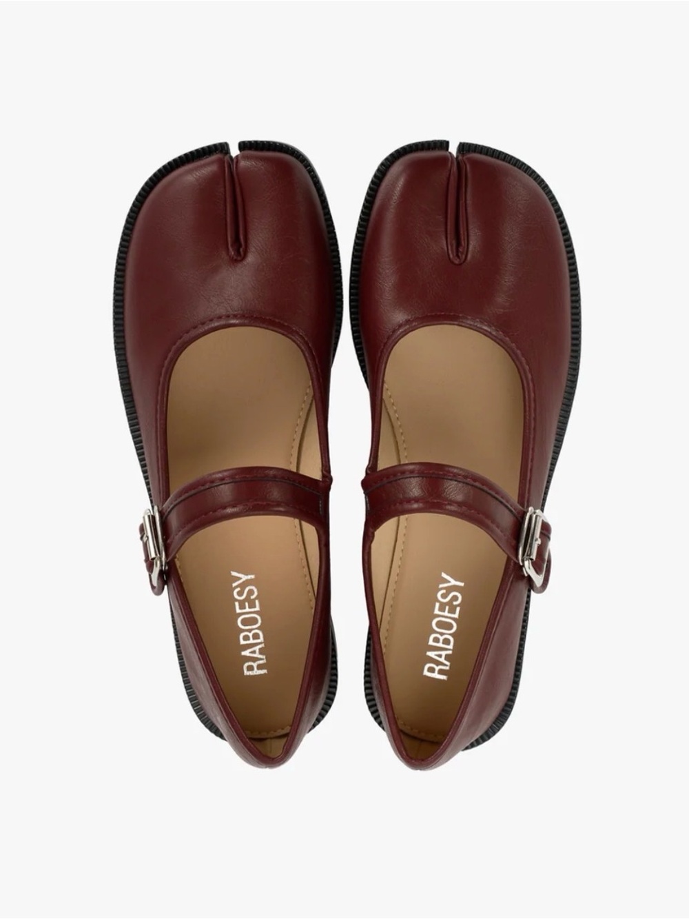 RABOESY adjustable strap Tabi Mary Jane shoes